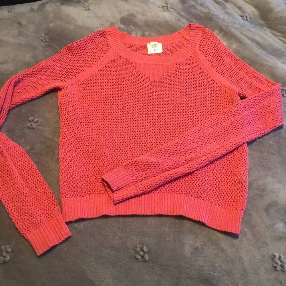 Mac + Jac Women's Sweater size M, Coral             KS